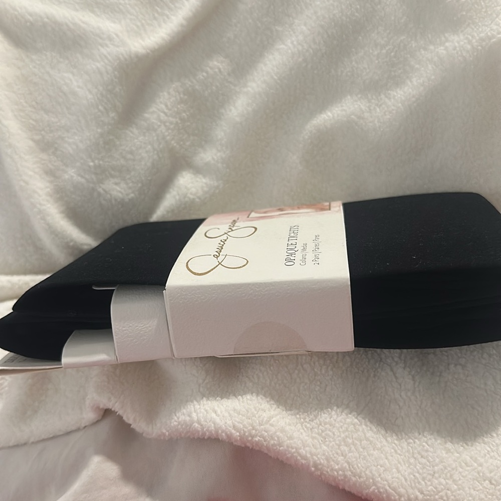 Jessica Simpson Opaque Tights - 2 Pairs - Picture 6 of 12